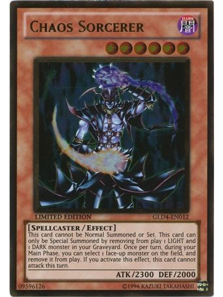 Chaos Sorcerer - GLD4-EN012 - Gold Rare 1
