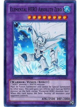 Elemental Hero Absolute Zero - GENF-ENSE1 - Super Rare