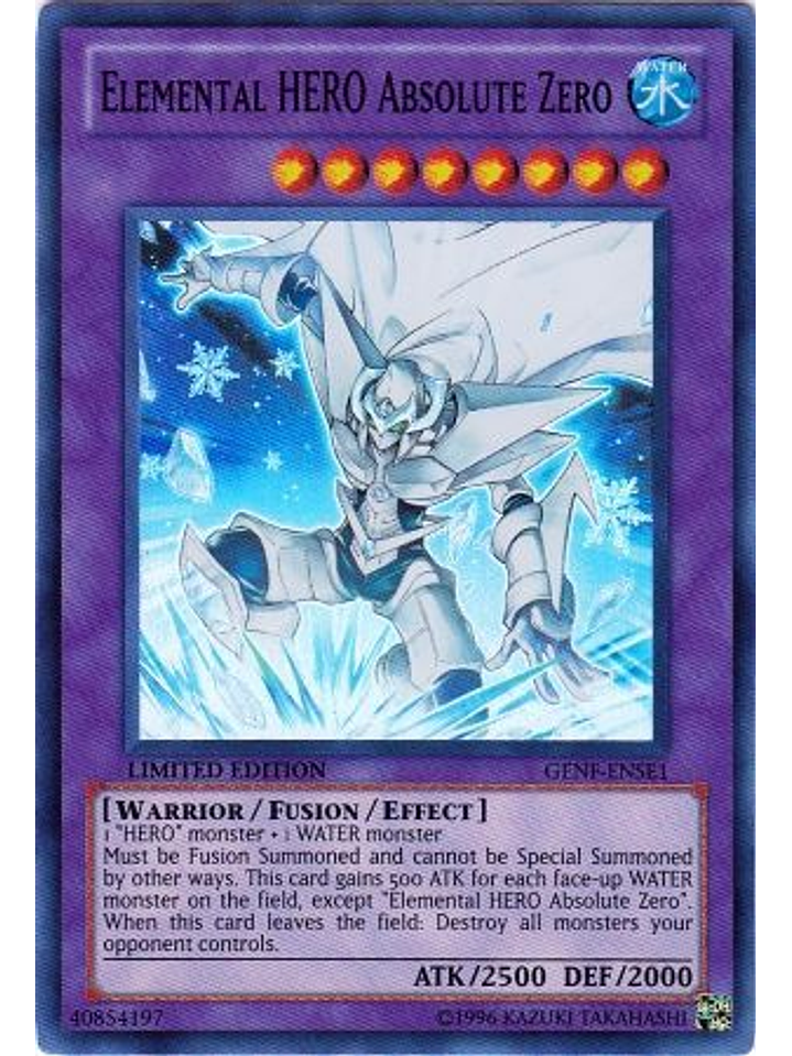 Elemental Hero Absolute Zero - GENF-ENSE1 - Super Rare 1