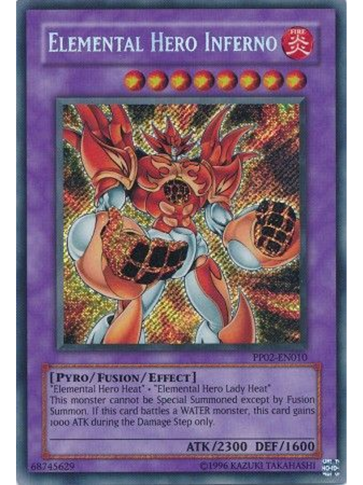Elemental Hero Inferno - PP02-EN010 - Secret Rare 1