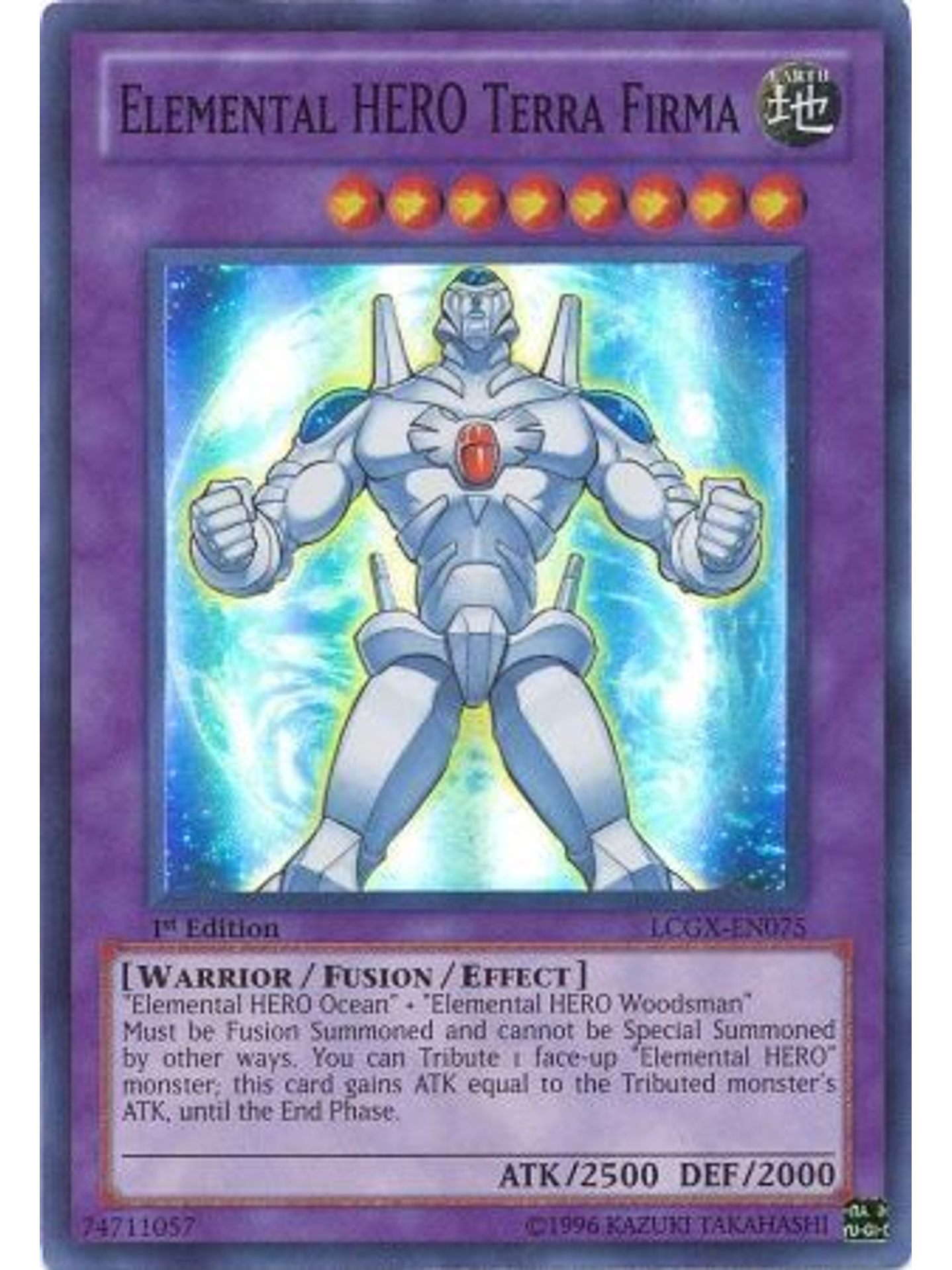 Elemental Hero Terra Firma - LCGX-EN075 - Super Rare 1st Edition 1