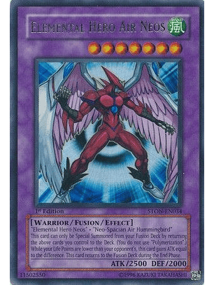 Elemental Hero Air Neos - STON-EN034 - Ultra Rare 1st Edition