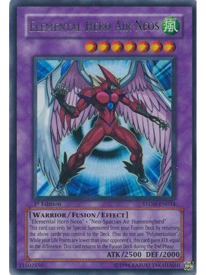 Elemental Hero Air Neos - STON-EN034 - Ultra Rare 1st Edition 1