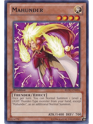 Mahunder - REDU-EN096 - Rare 1st Edition
