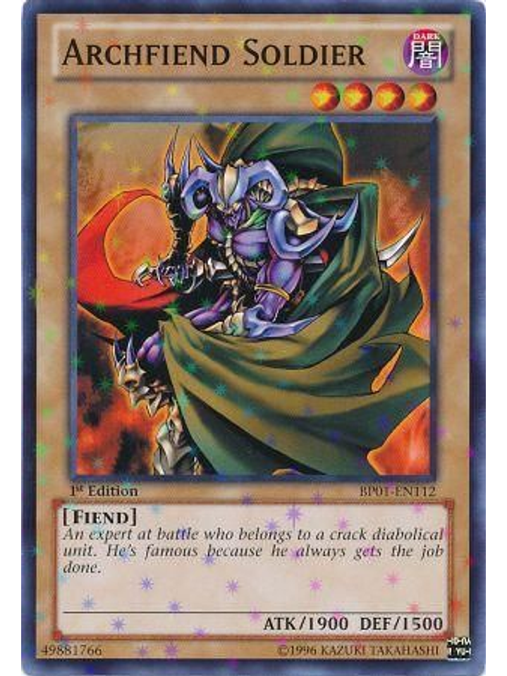 Archfiend Soldier - BP01-EN112 - Starfoil Rare 1st Edition 1