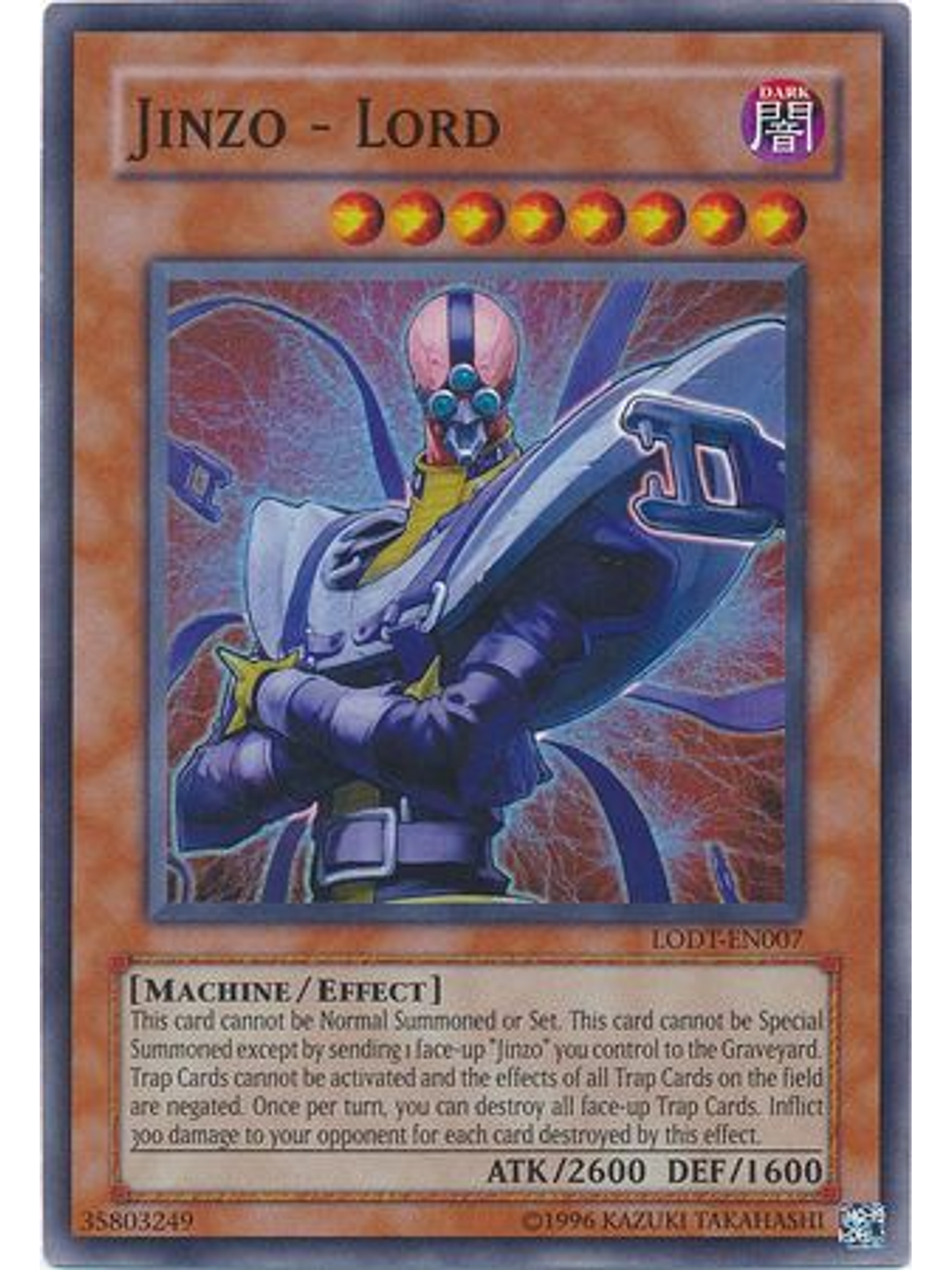 Jinzo - Lord - LODT-EN007 - Super Rare Unlimited 1