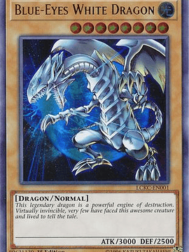 Blue-Eyes White Dragon (Earth Background) - LCKC-EN001 - Ultra Rare 1st Edition