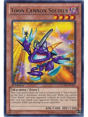 Toon Cannon Soldier - LCYW-EN109 - Rare 1st Edition