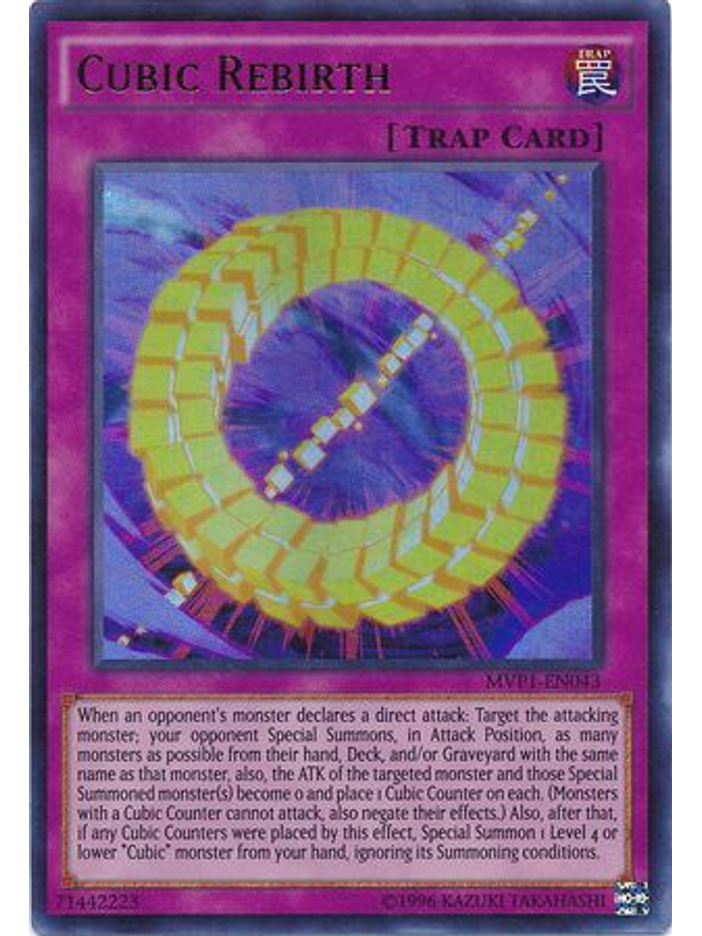 Cubic Rebirth - MVP1-EN043 - Ultra Rare Unlimited 1