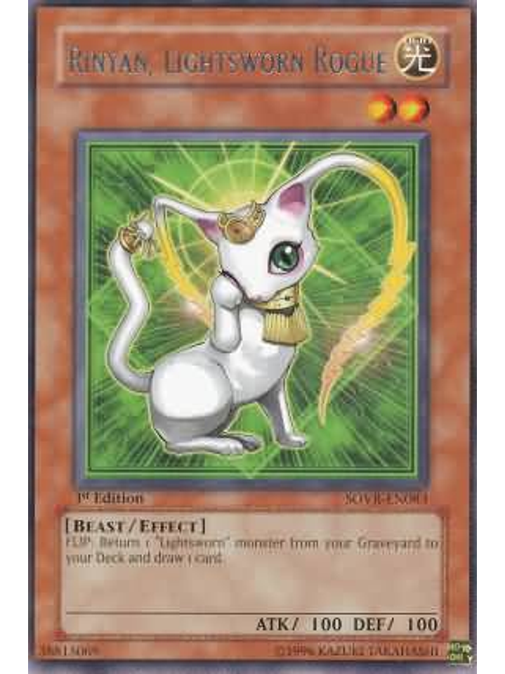 Rinyan, Lightsworn Rogue - SOVR-EN083 - Rare 1st Edition 1