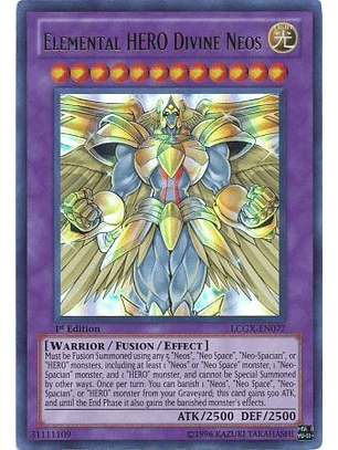 Elemental Hero Divine Neos - LCGX-EN077 - Ultra Rare 1st Edition