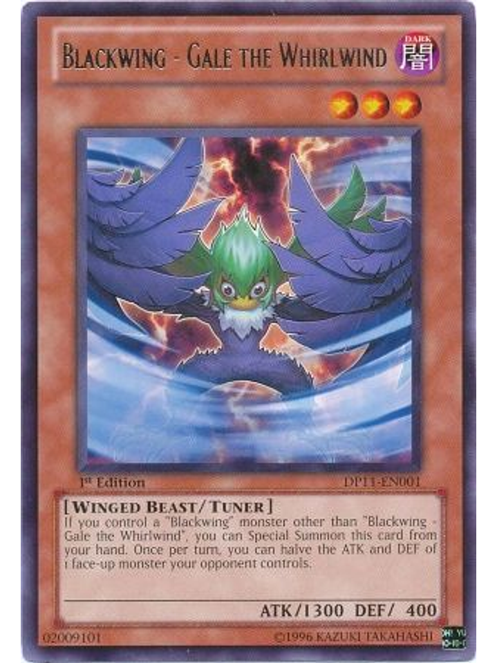 Blackwing - Gale the Whirlwind - DP11-EN001 - Rare 1st Edition 1