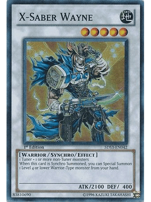 X-Saber Wayne - 5DS3-EN042 - Super Rare 1st Edition