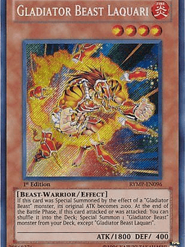 Gladiator Beast Laquari - RYMP-EN096 - Secret Rare 1st Edition