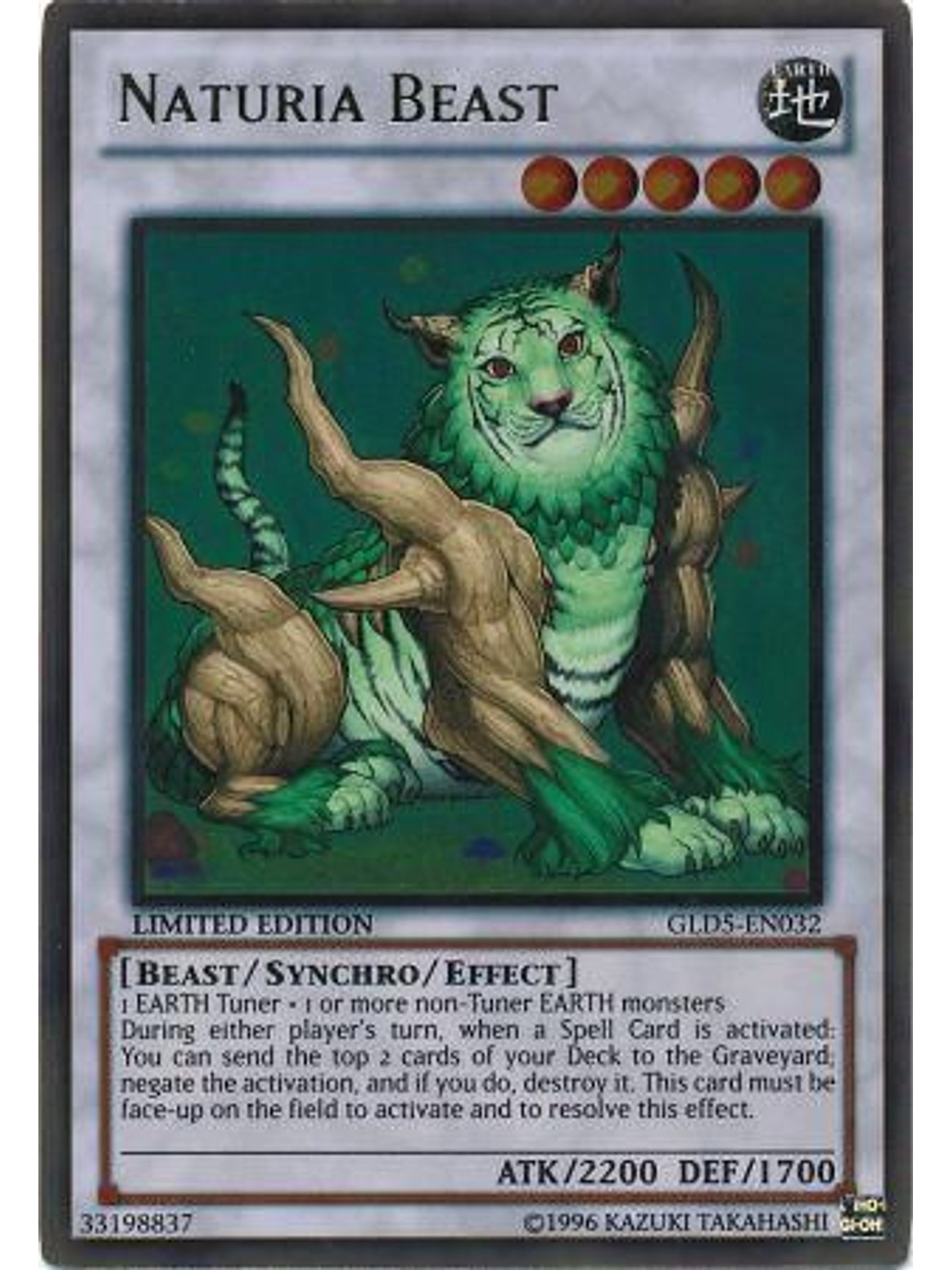 Naturia Beast - GLD5-EN032 - Gold Rare 1
