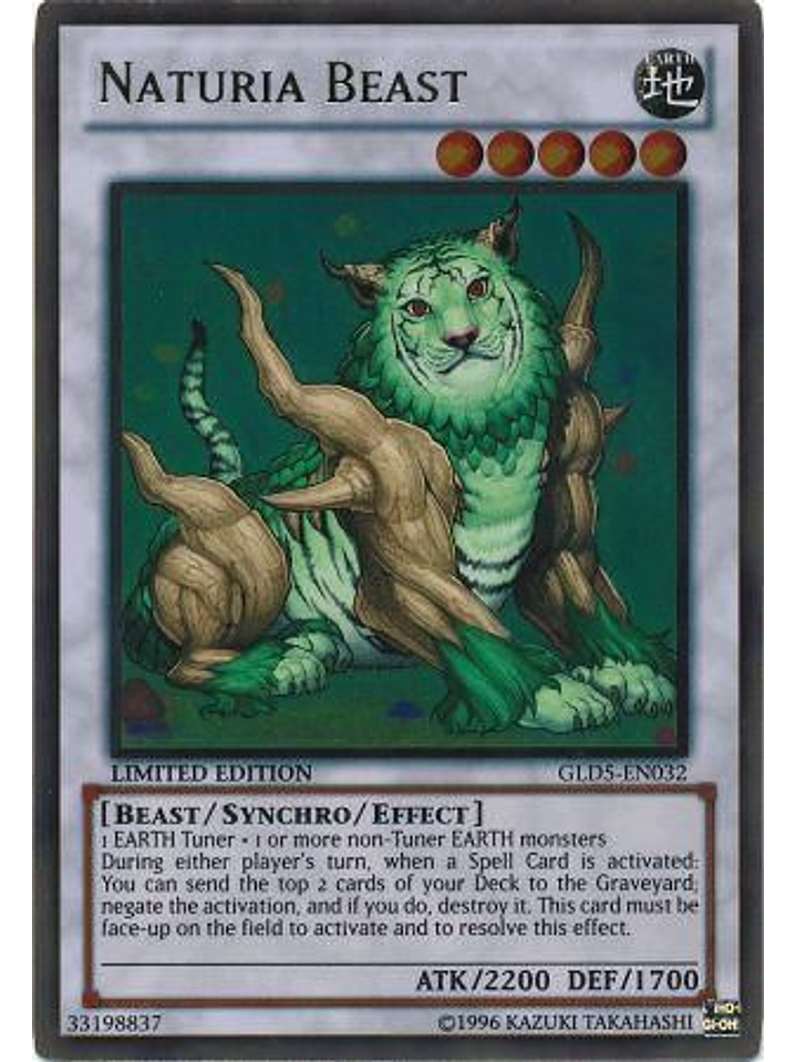 Naturia Beast - GLD5-EN032 - Gold Rare 1
