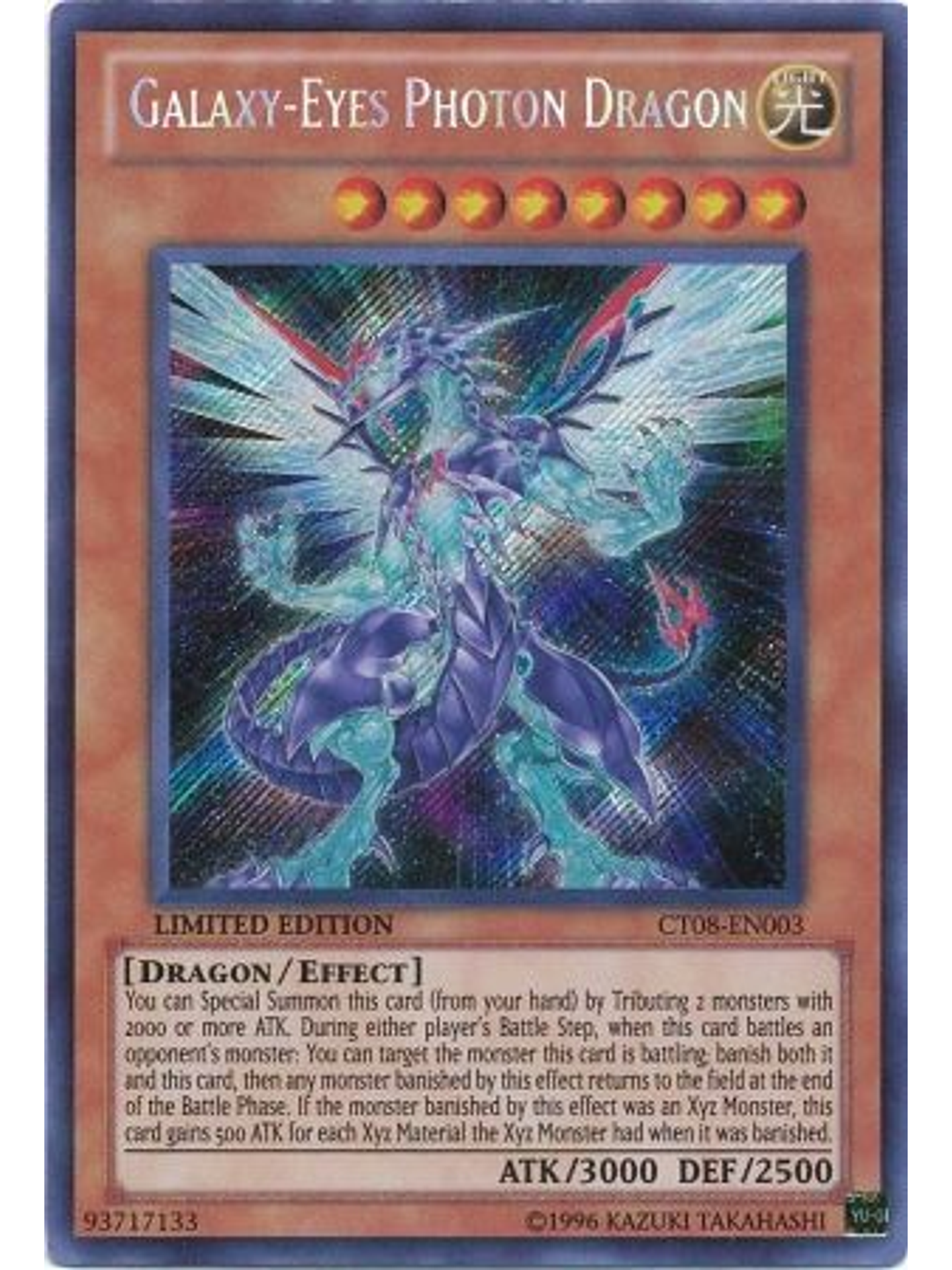 Galaxy-Eyes Photon Dragon - CT08-EN003 - Secret Rare 1
