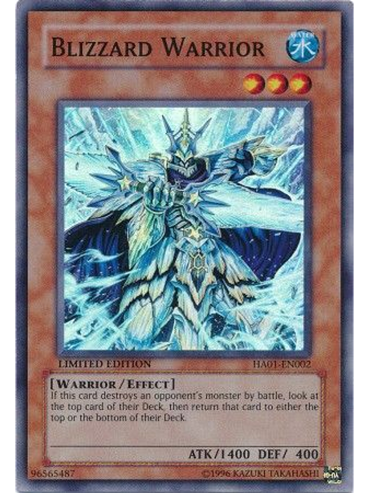 Blizzard Warrior - HA01-EN002 - Super Rare 1st Edition 1