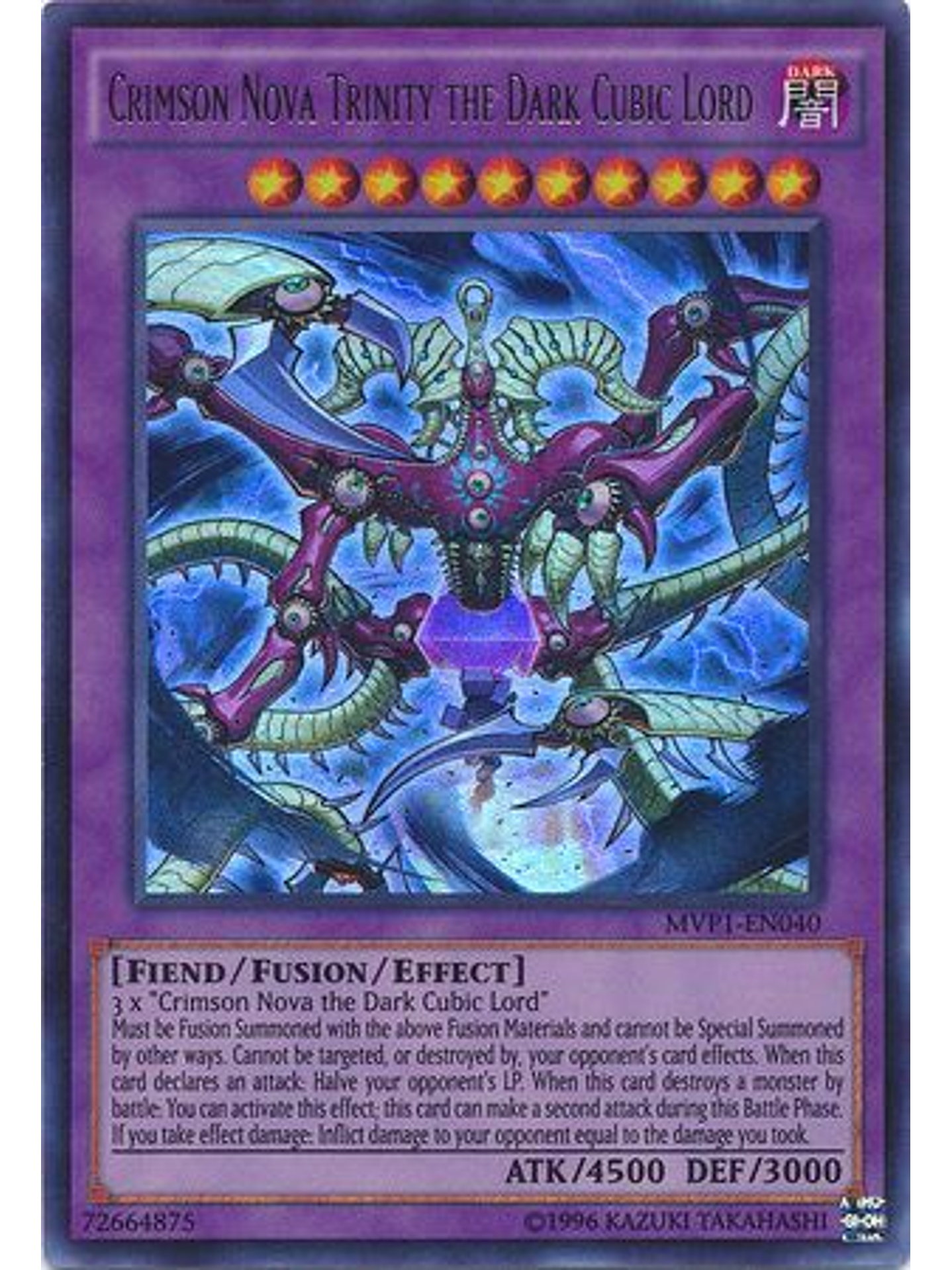 Crimson Nova Trinity the Dark Cubic Lord - MVP1-EN040 - Ultra Rare Unlimited 1