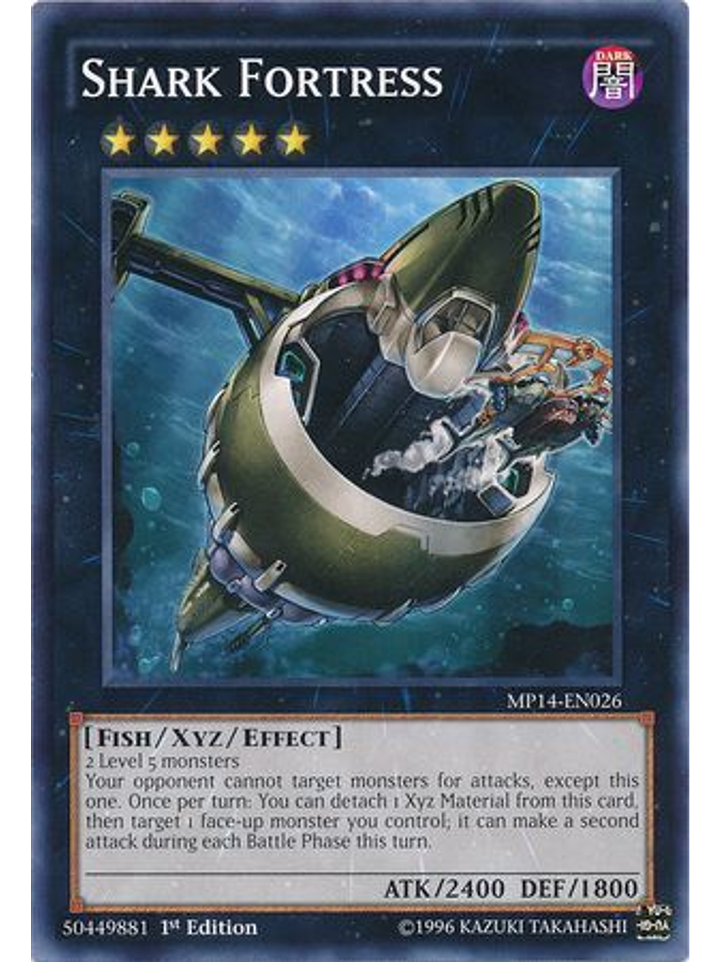 Shark Fortress - MP14-EN026 - Common 1st Edition 1