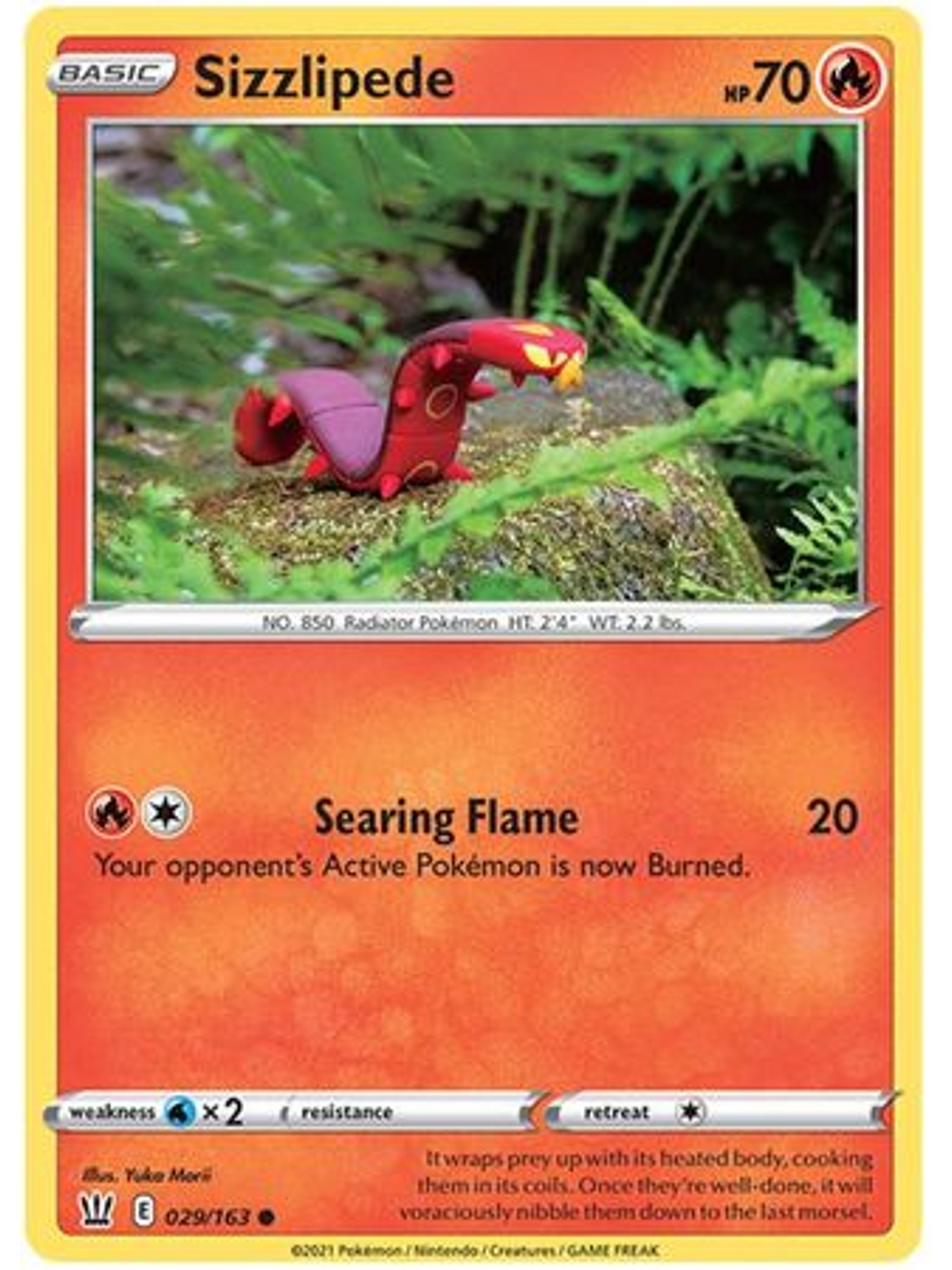 Sizzlipede - 29/163 - Common 1