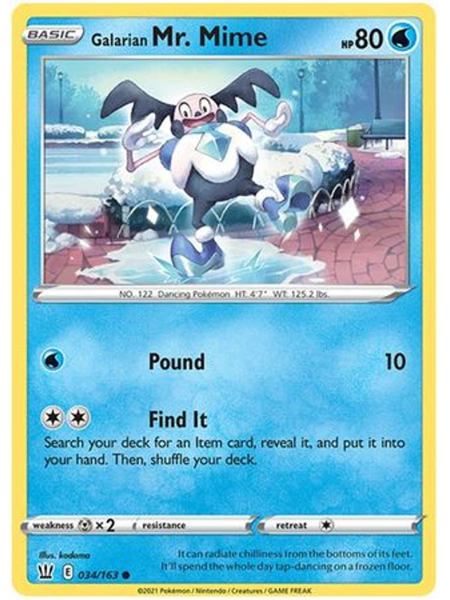 Galarian Mr. Mime - 34/163 - Common 1