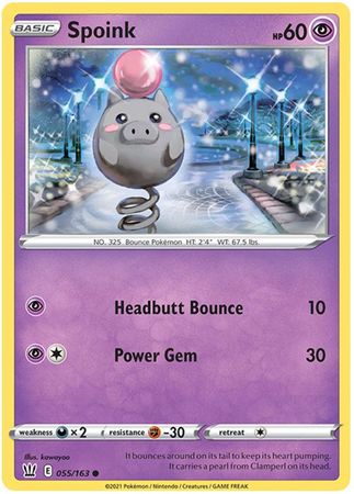 Spoink - 55/163 - Common Reverse Holo