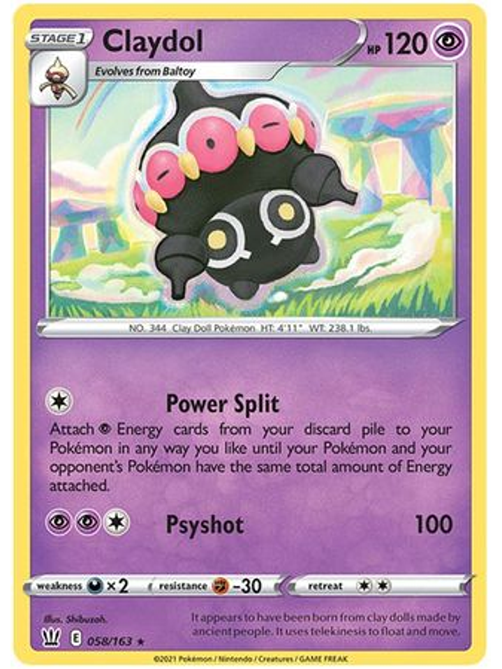 Claydol - 58/163 - Rare 1