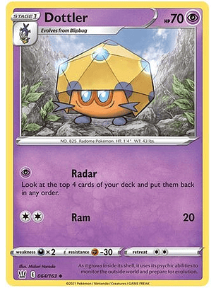 Dottler - 64/163 - Uncommon Reverse Holo