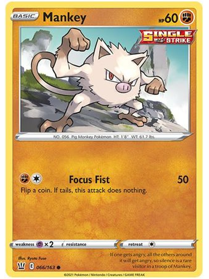 Mankey - 66/163 - Common 1