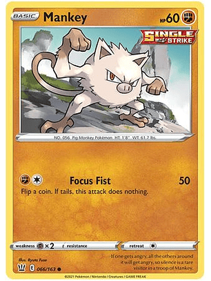 Mankey - 66/163 - Common Reverse Holo