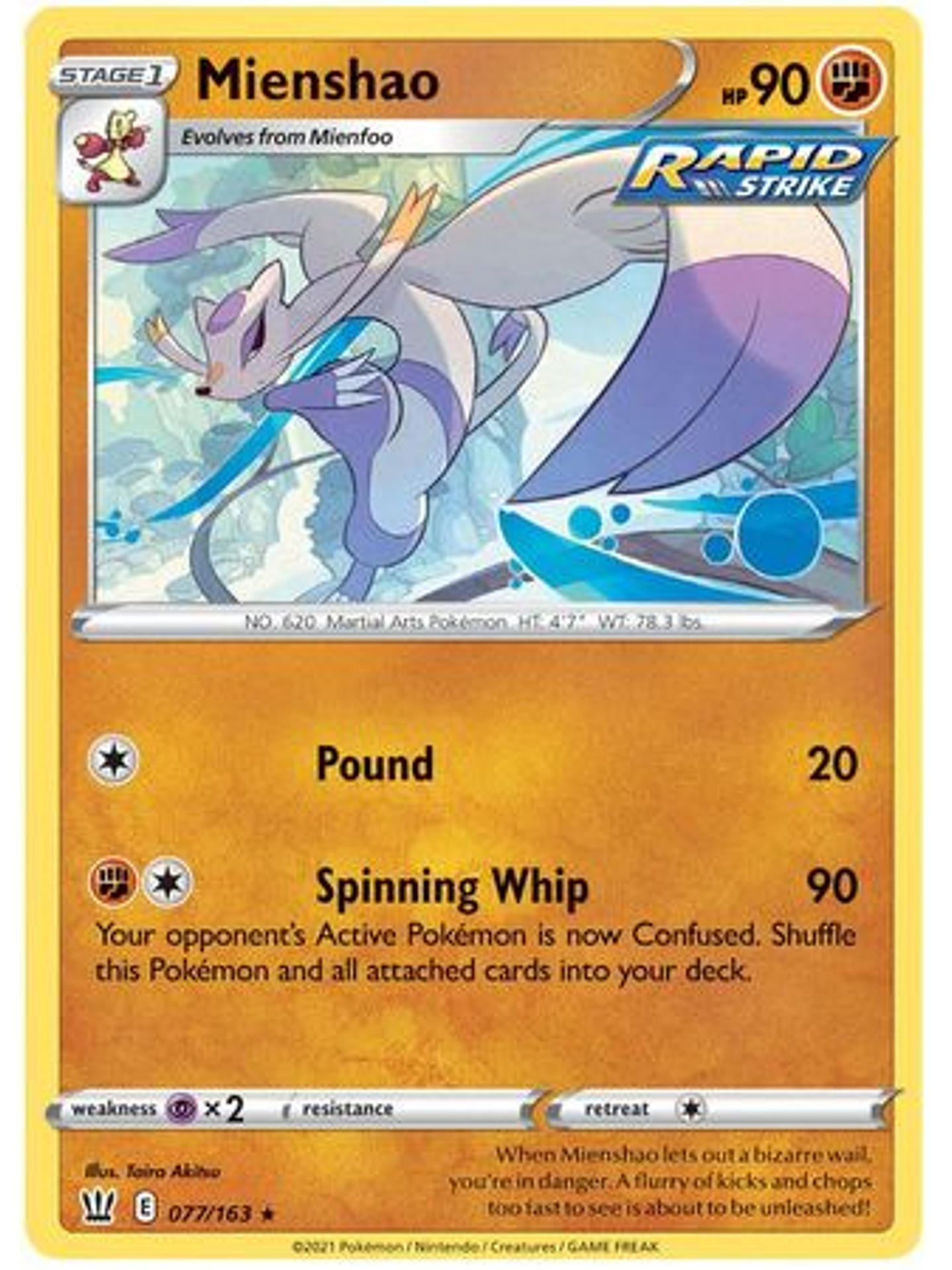 Mienshao - 77/163 - Rare 1