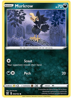 Murkrow - 93/163 - Common
