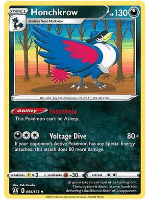 Honchkrow - 94/163 - Uncommon
