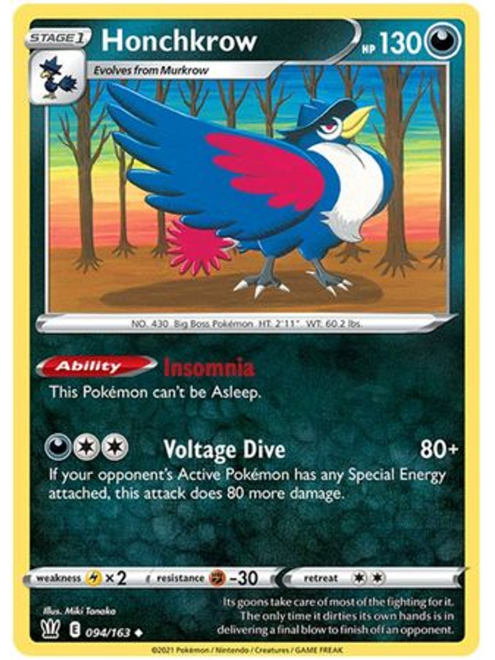 Honchkrow - 94/163 - Uncommon 1
