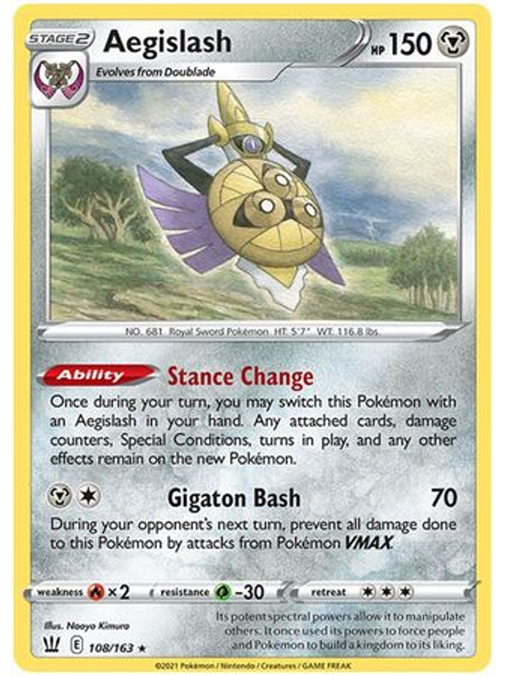 Aegislash - 108/163 - Rare 1