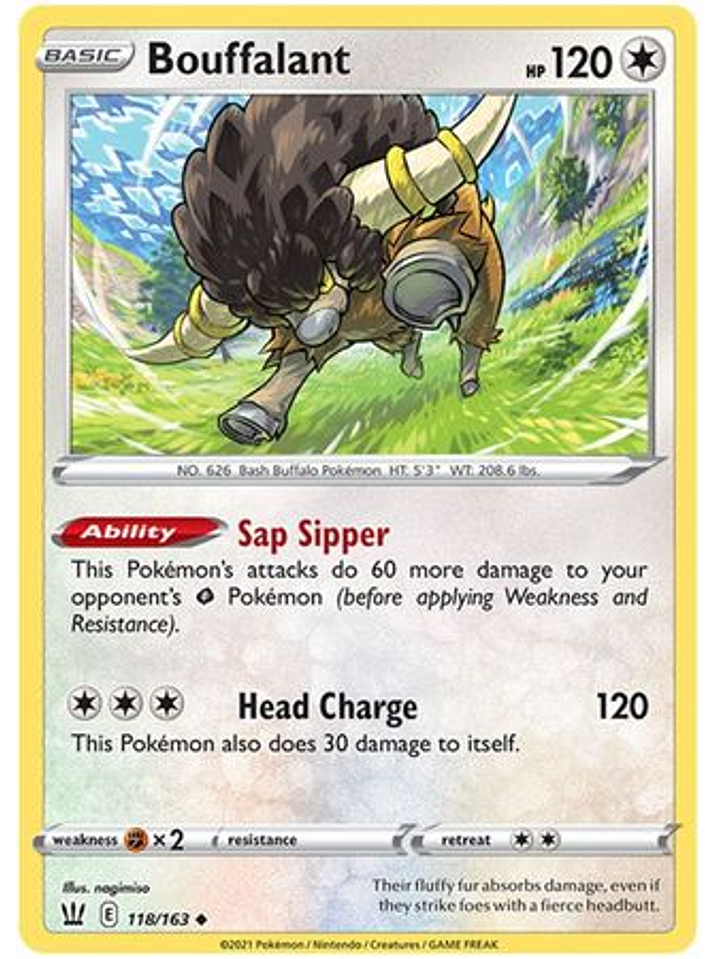 Bouffalant - 118/163 - Uncommon 1
