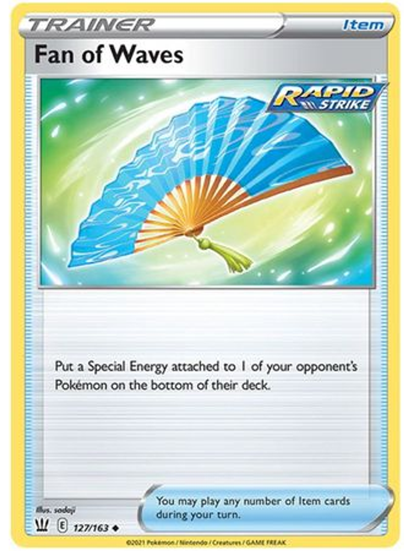 Fan of Waves - 127/163 - Uncommon 1