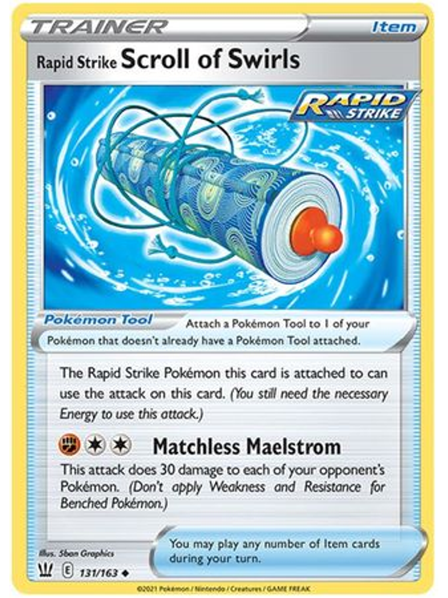 Rapid Strike Scroll of Swirls - 131/163 - Uncommon 1
