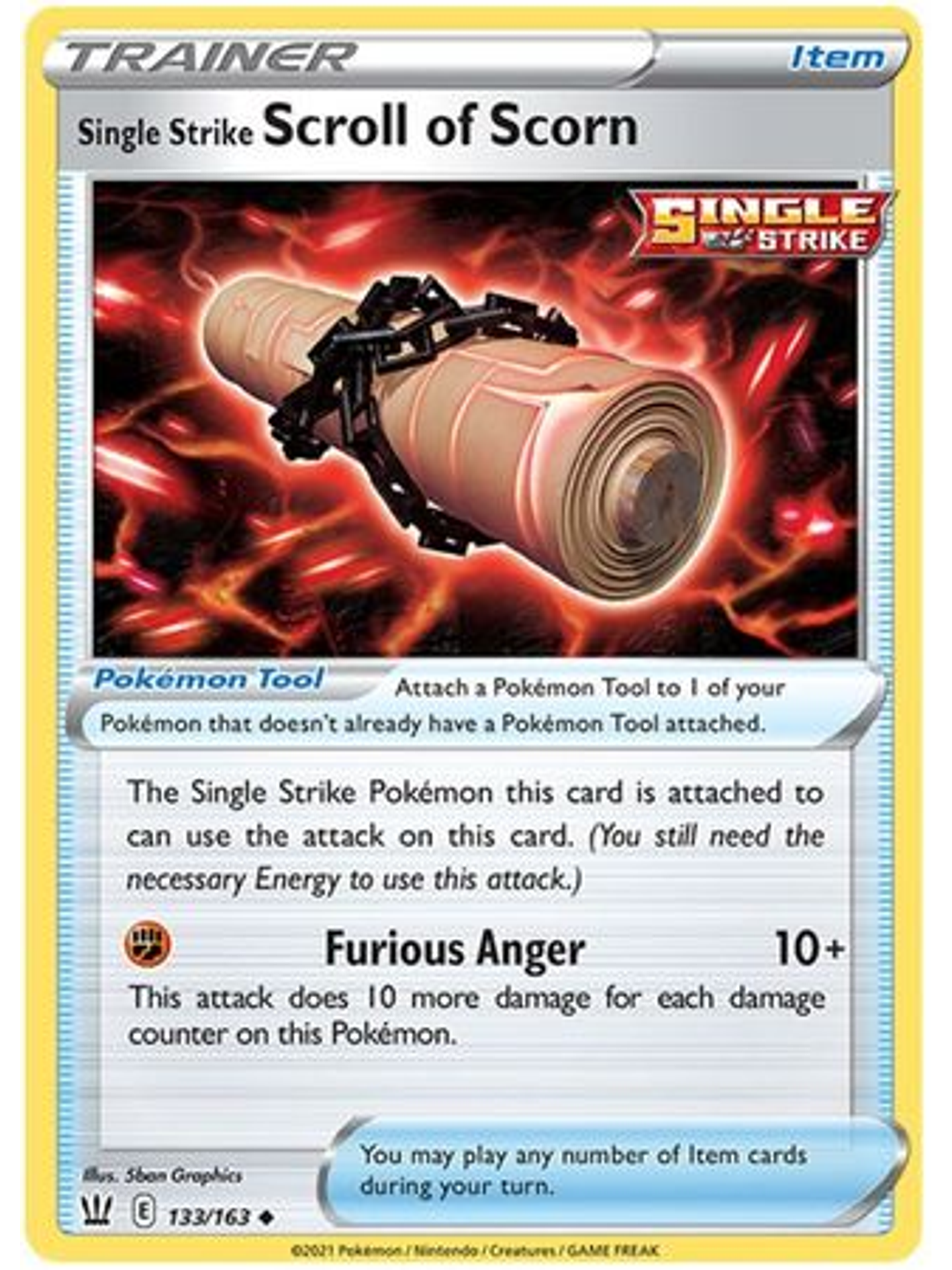 Single Strike Scroll of Scorn - 133/163 - Uncommon 1