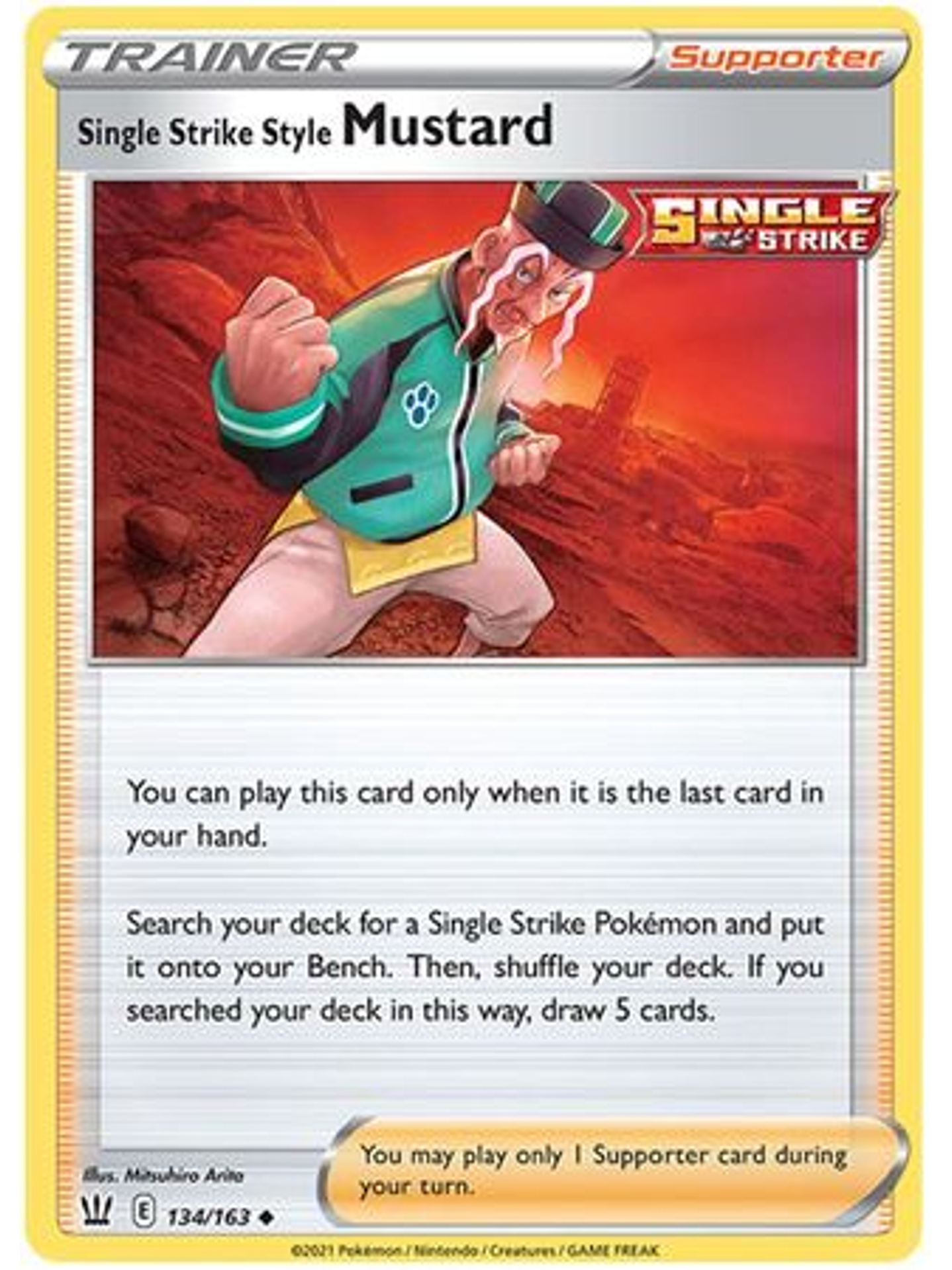Single Strike Style Mustard - 134/163 - Uncommon 1