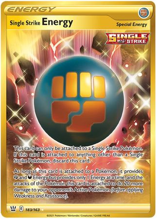 Single Strike Energy - 183/163 - Secret Rare