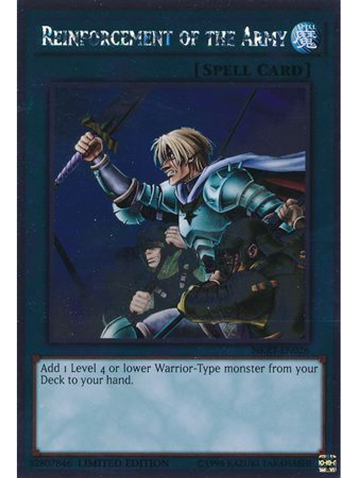 Reinforcement of the Army - NKRT-EN026 - Platinum Rare 1st Edition 1