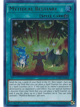 Mythical Bestiary - EXFO-EN058 - Ultra Rare 1st Edition