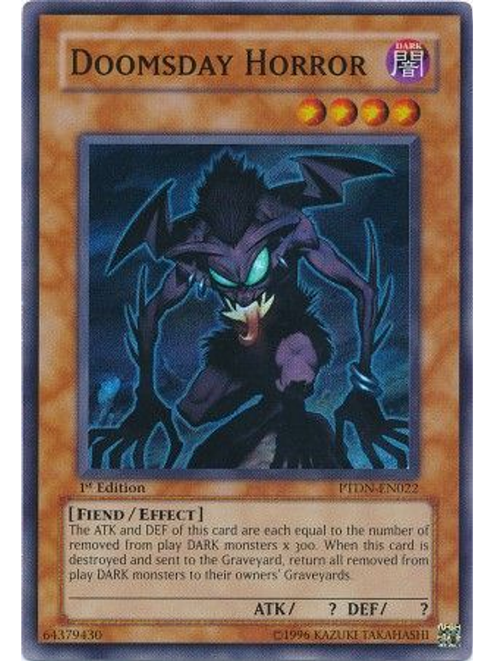 Doomsday Horror - PTDN-EN022 - Super Rare 1st Edition 1