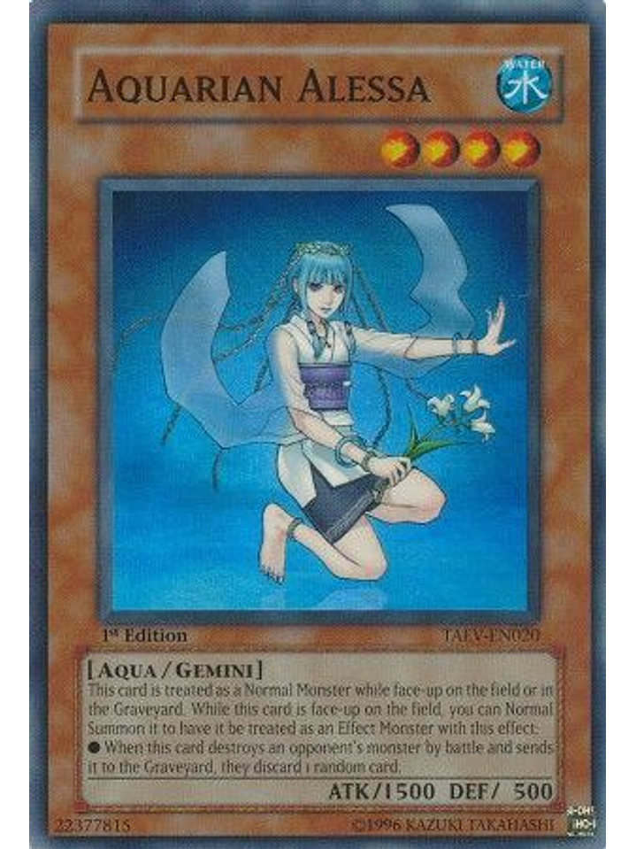 Aquarian Alessa - TAEV-EN020 - Super Rare 1st Edition 1
