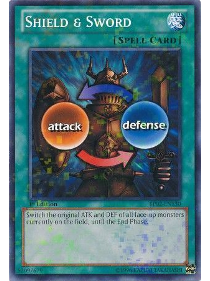 Shield & Sword - BP02-EN130 - Mosaic Rare 1st Edition 1