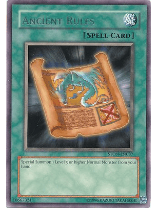 Ancient Rules - STON-EN037 - Rare Unlimited