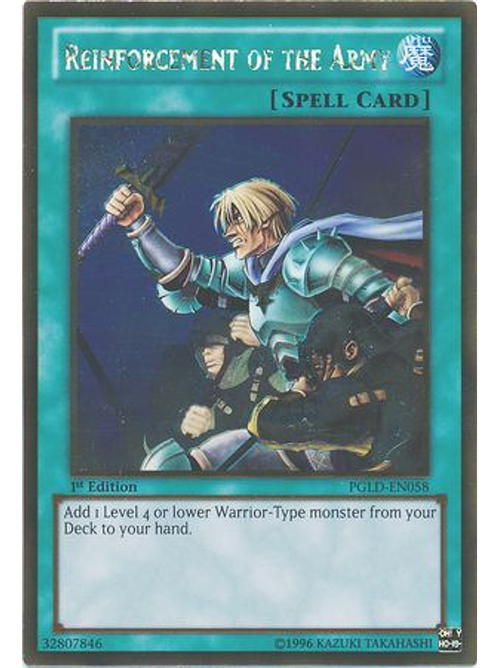 Reinforcement of the Army - PGLD-EN058 - Gold Rare 1st Edition 1