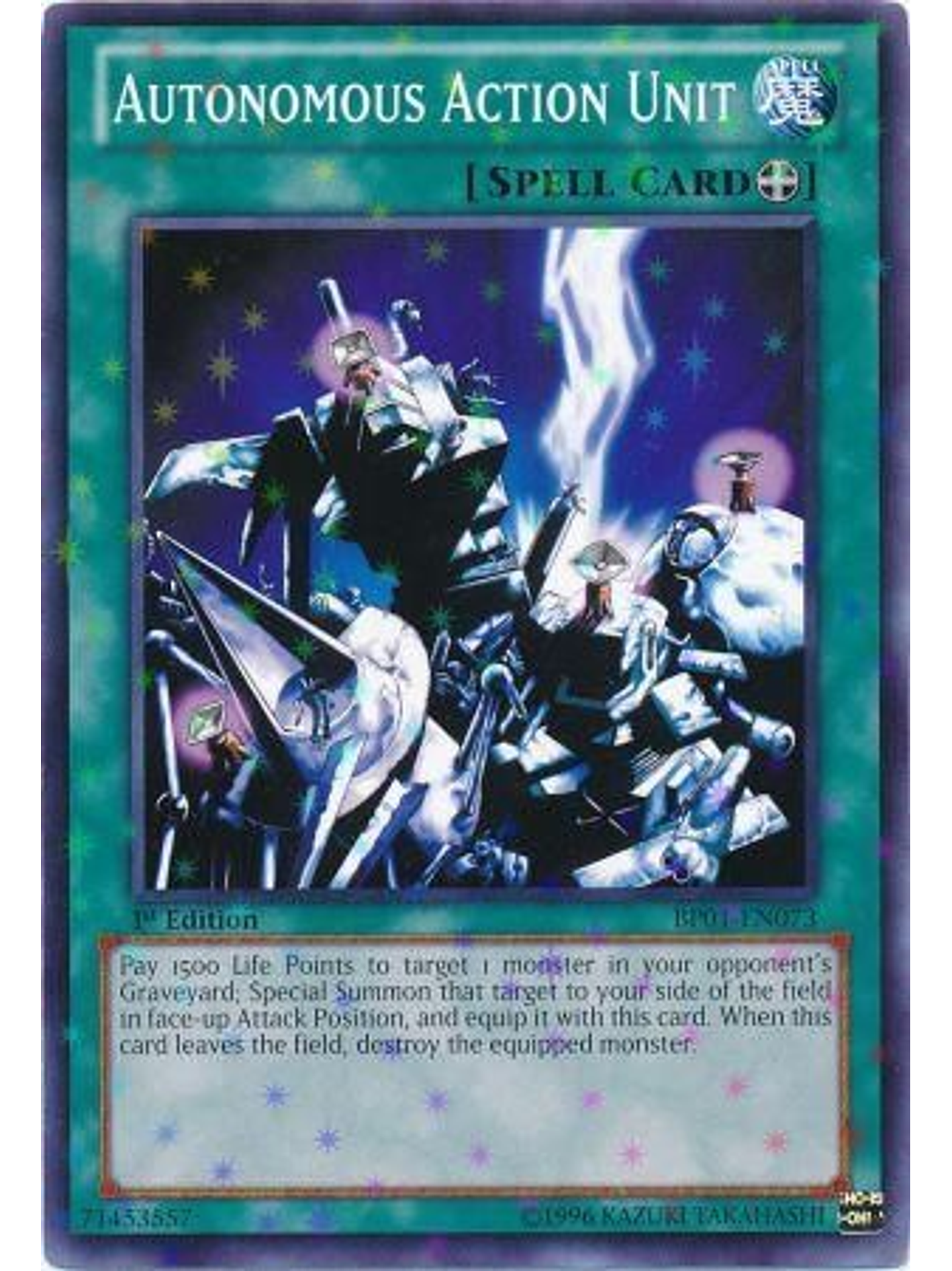 Autonomous Action Unit - BP01-EN073 - Starfoil Rare 1st Edition 1
